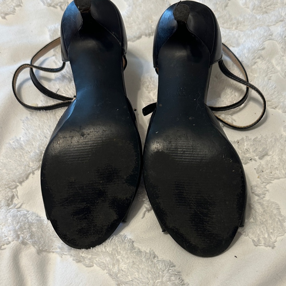 Nine West Black Strappy Heels - Picture 4 of 4